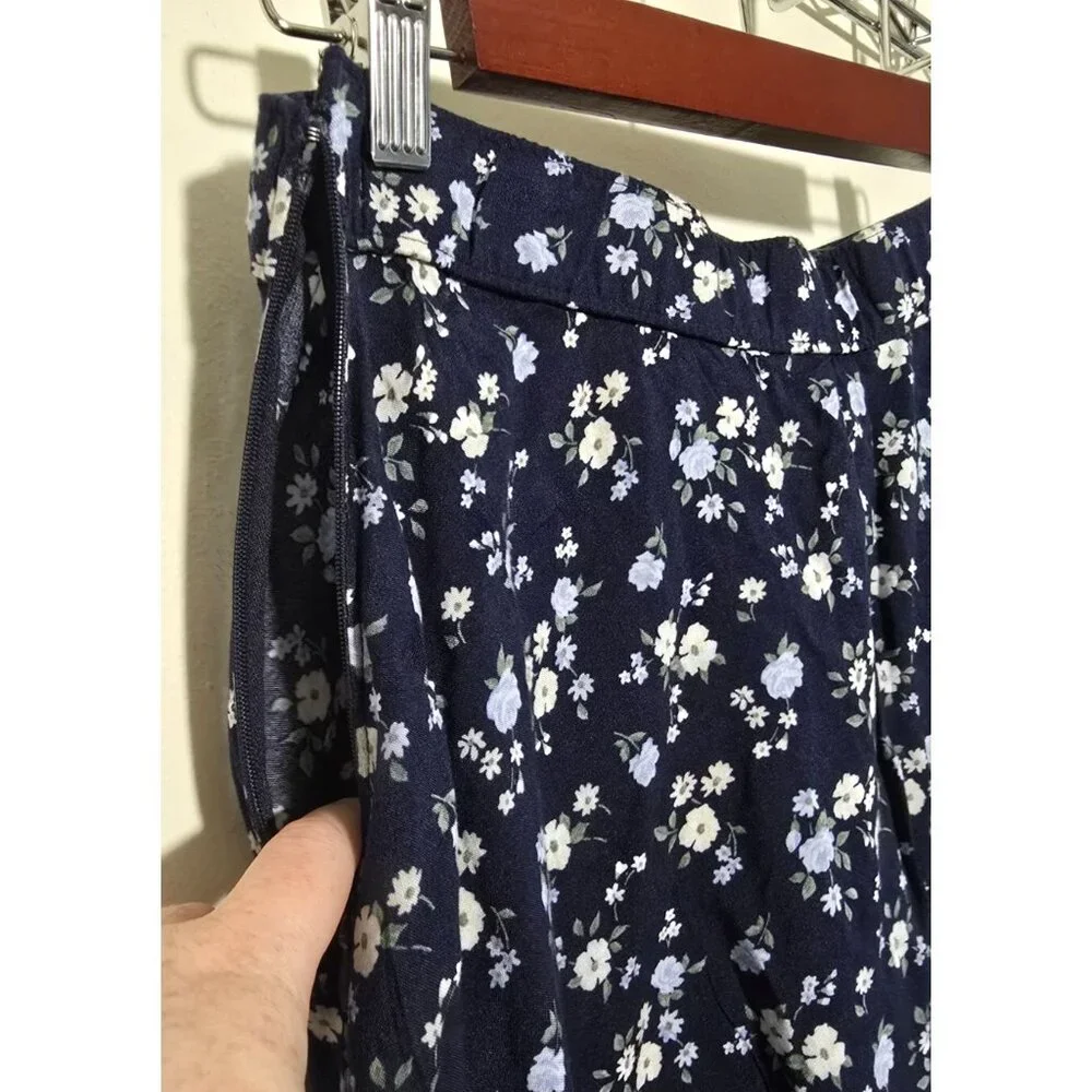 Hollister Mini Skirt Large Ultra High Rise Floral 90s Style Ditzy Casual Retro - Picture 9 of 15